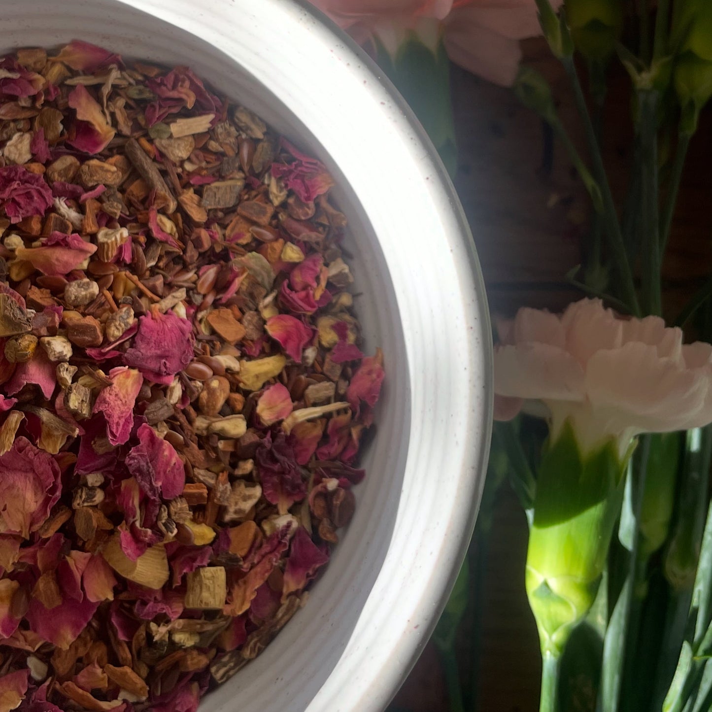 Sweet Digestive Balance Tea ft. Flaxseed, Cacao Nibs and Rooibos - Internal Harmony