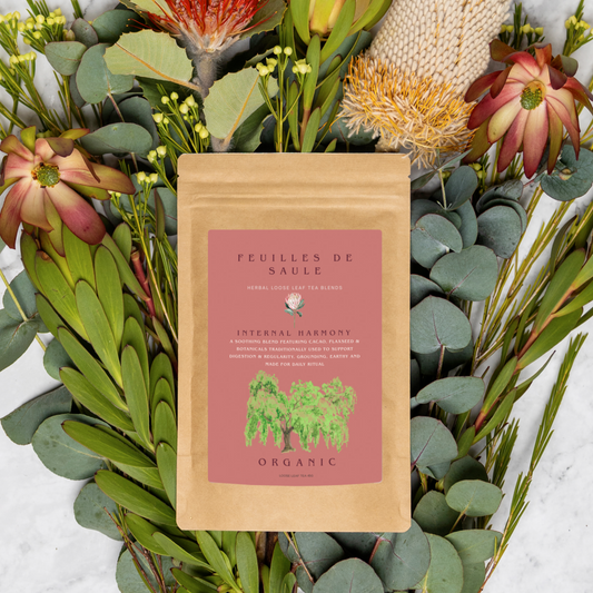 Sweet Digestive Balance Tea ft. Flaxseed, Cacao Nibs and Rooibos - Internal Harmony